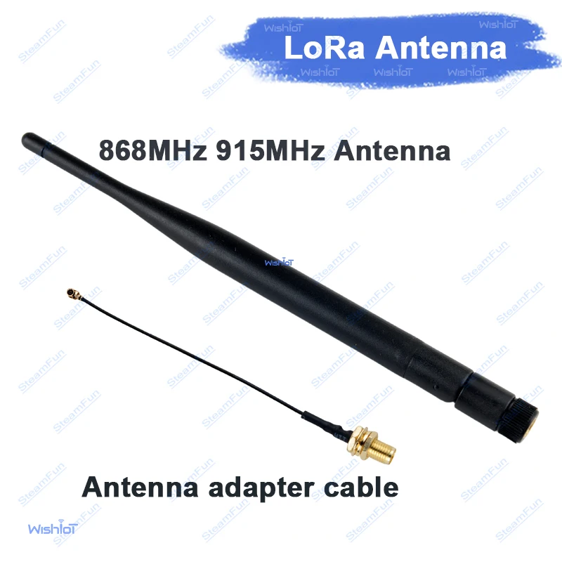 Antenne SMA mâle 5dBi 868MHz/915MHz avec câble SMA femelle pour communication sans fil LoRa Arduino WiFi IoT Drone