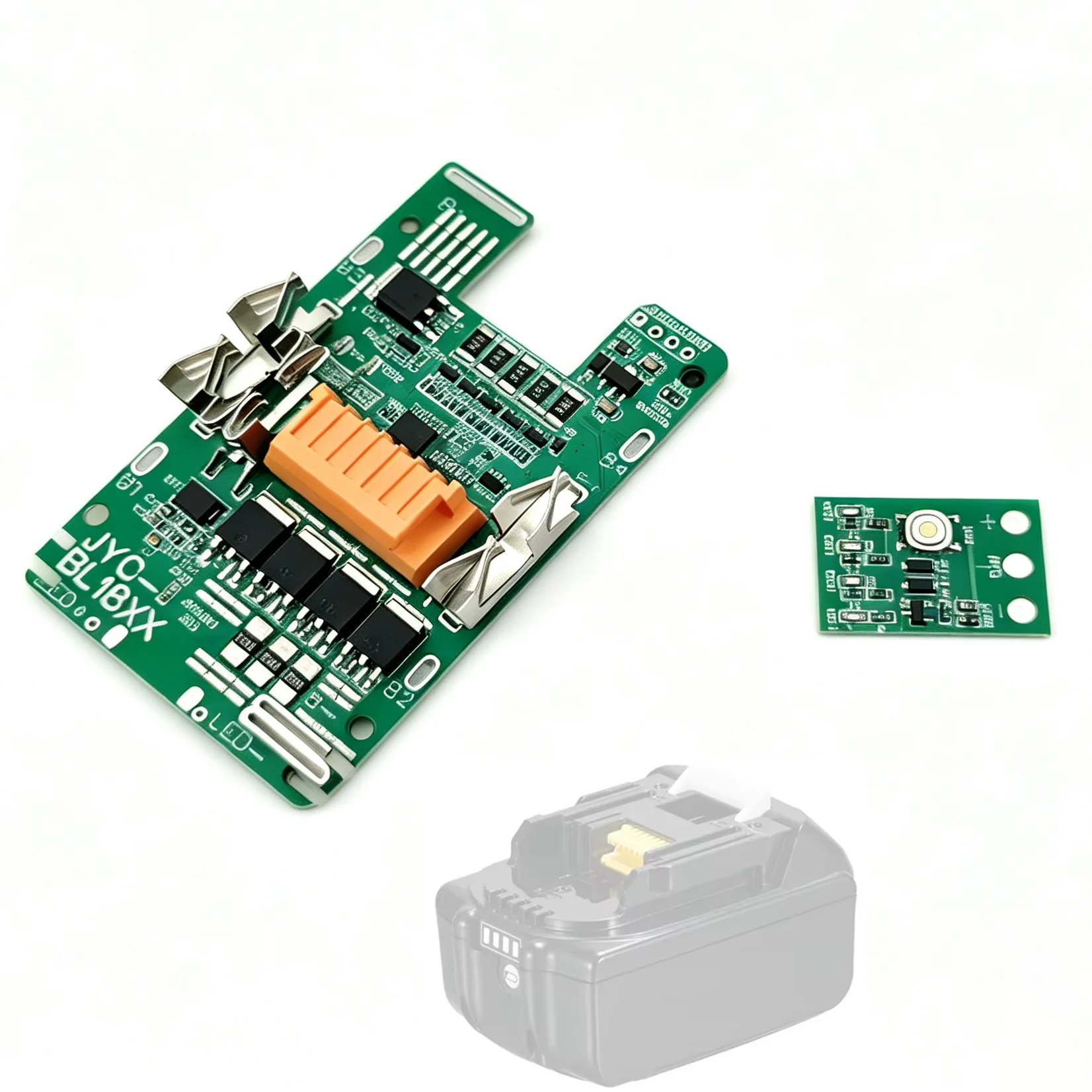 Obudowa baterii Li-ion BMS PCBA Płytka drukowana zabezpieczająca ładowanie i balansowanie Wyświetlacz mocy elektrycznej Klucz do Makita 18V BL1830B BL1860B — zdjęcie produktu 6
