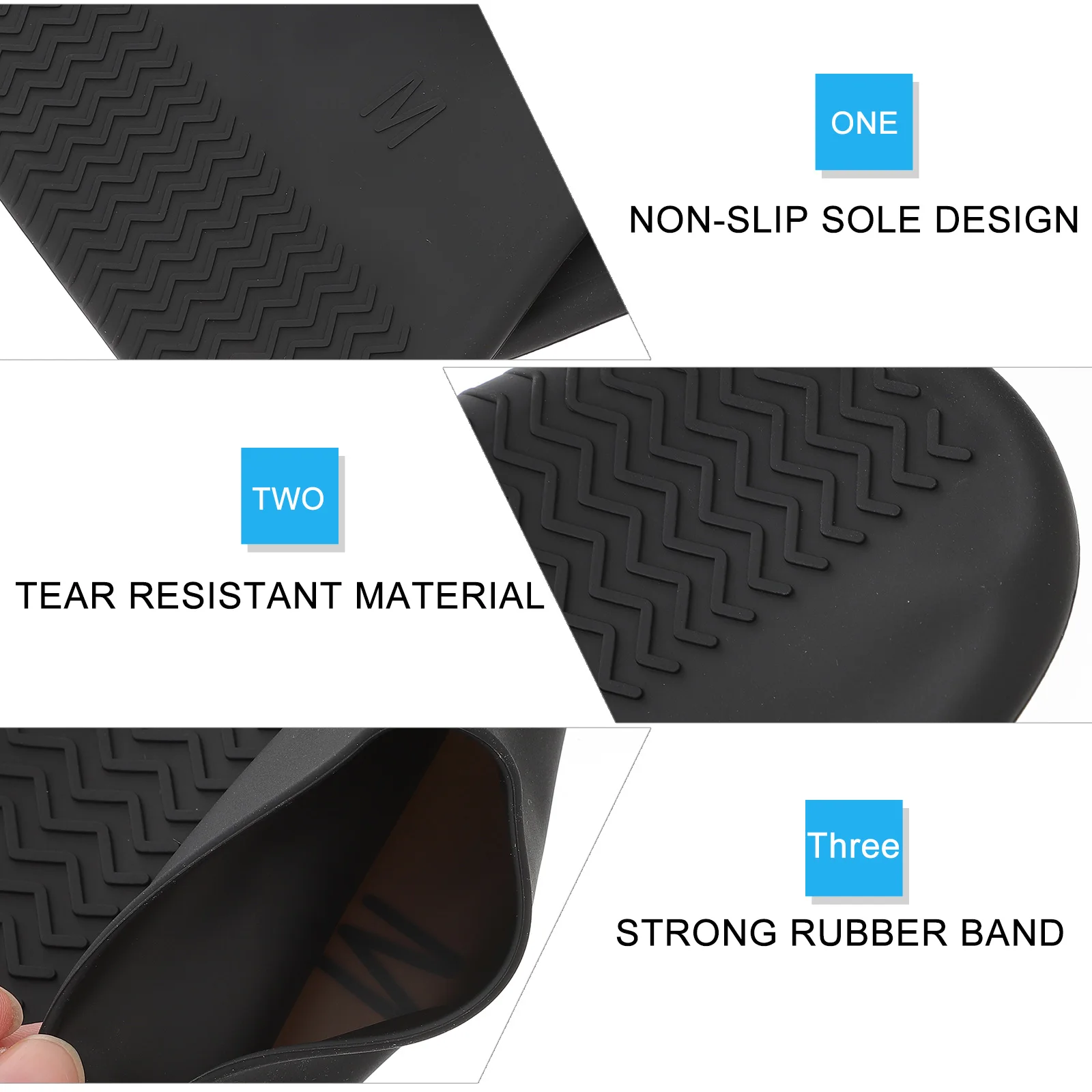 

Waterproof Shoe Covers Rainproof Overshoes White Silicone Shoes Protector Anti Slip Mud Snow Beach Camping Outdoor Activities