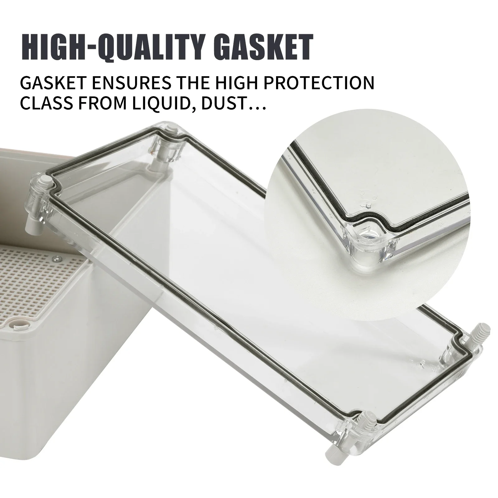 ManHua Transparent Cover Outdoor Waterproof Electrical Junction Box ABS plastic Enclosure Case Distribution box