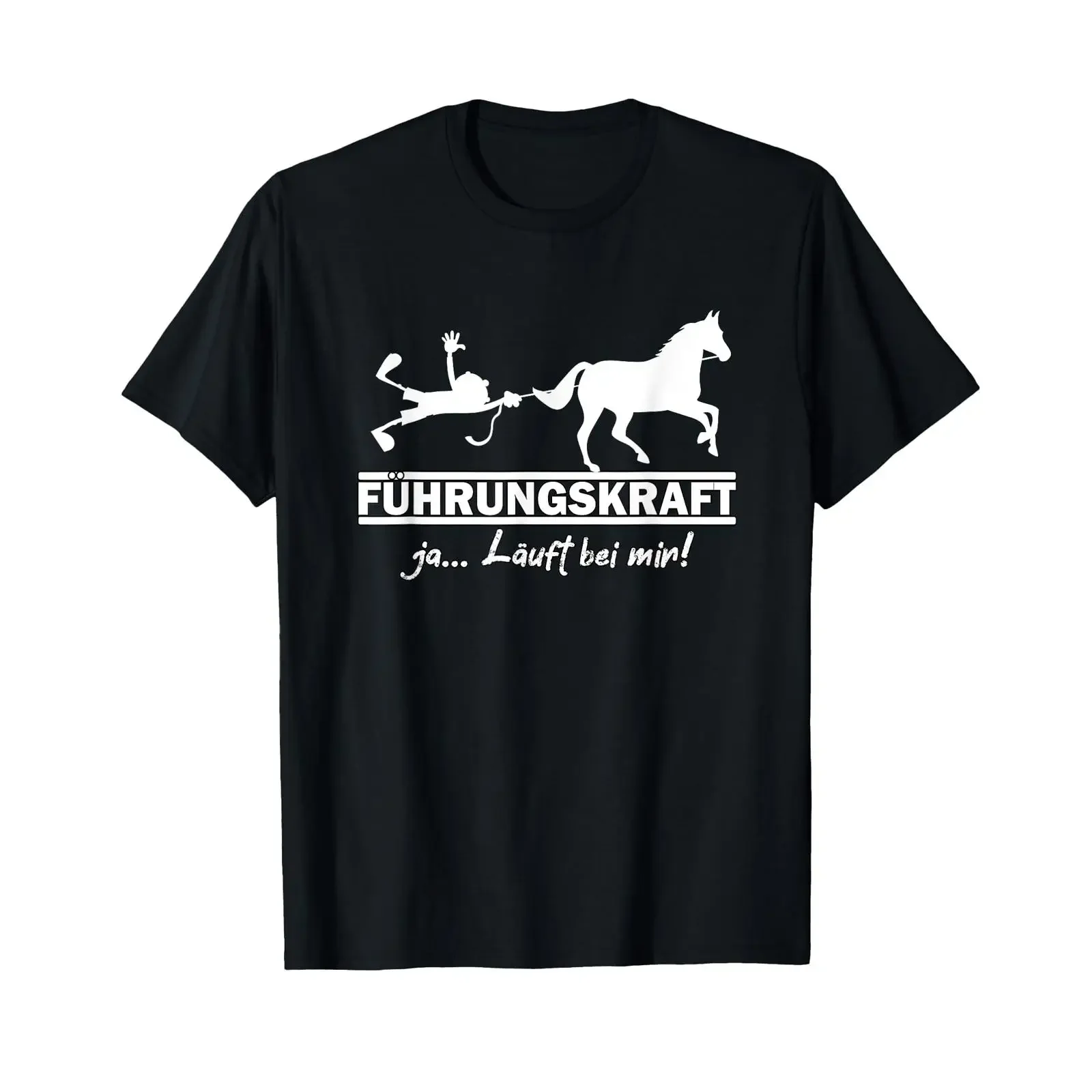 Leadership Horse Funny Riding Sports Saying T Shirt black s vintage Washed Casual streetwear Versatile fashion Stretched