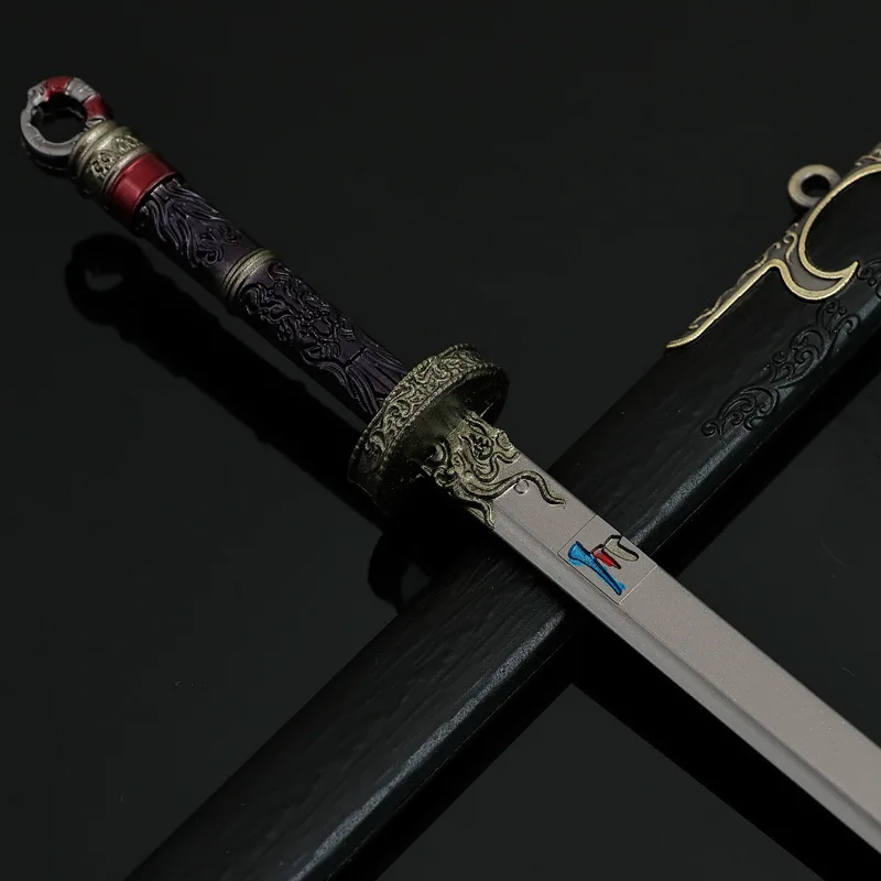 22 cm/8.66 pollici The Demon Hunter Anime Periferiche Meng Chuan Demon coltello armi Modello Involucro di Metallo Artigianale Articolo Giocattolo del Ragazzo Regali