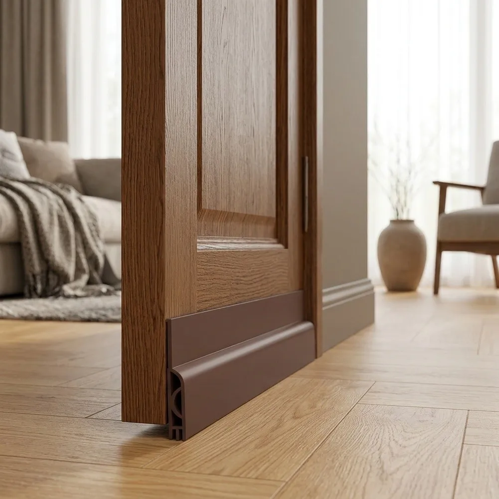 1pc Door Bottom Seal Strip Door Gap Blocker Sealing Strips Soundproof Wind Protection For Bedroom Door Dust Water Isolation