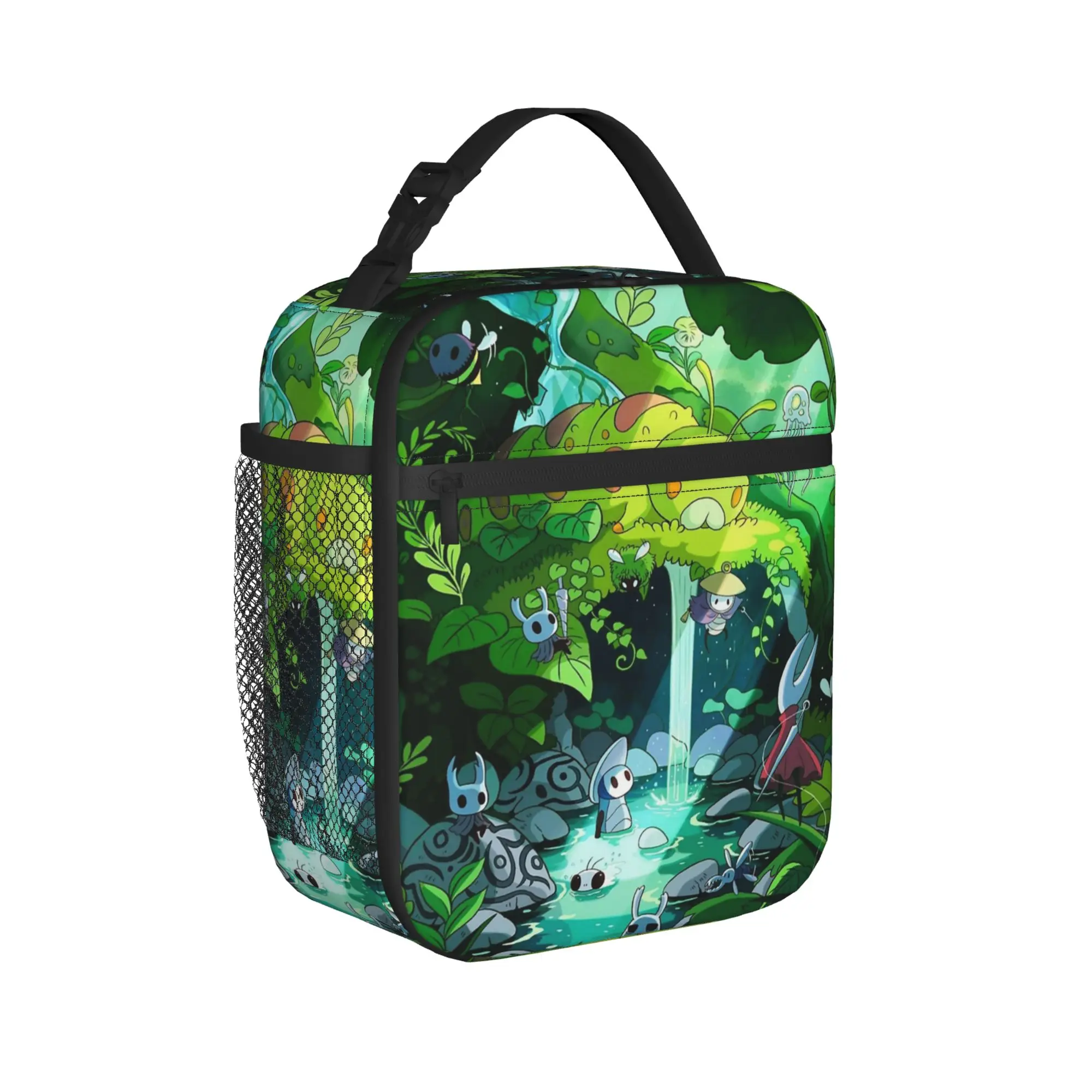 Hollow Knight Silksong poster Insulated Lunch Bag Leakproof  Lunch Container Thermal Bag Tote Lunch Box College  Travel Girl Boy