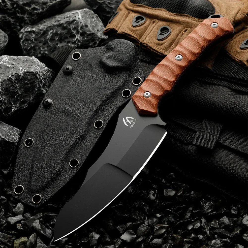 High quality multifunctional fixed blade - outdoor camping, rescue, and emergency survival knife, men\'s gift