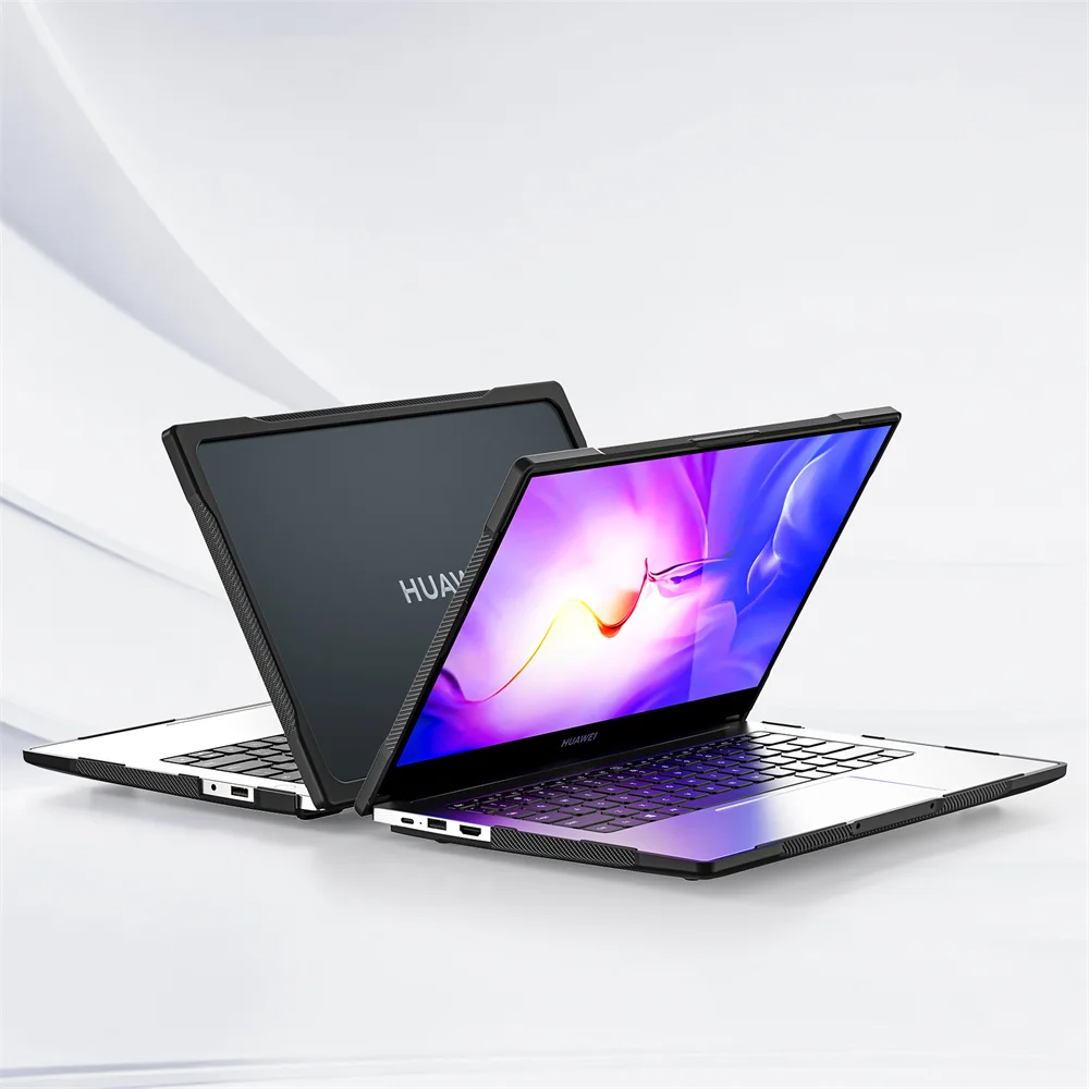 Imagem -01 - Prova de Choque para Huawei Matebook D14 Capa Anti-crack Caixa Protetora Transparente Magicbook 14 X14 D14 D14se 2024 Case à
