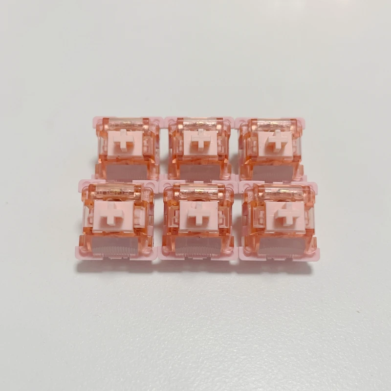 LEOBOG Silent Switches Mechanical Keyboard Linear Switches 5 Pin Pre Lubed POM Custom Low-Noise Cotton Candy MX Switches F75 F87
