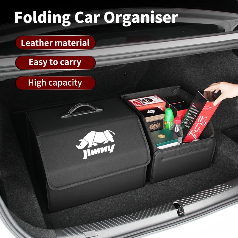 

Car Trunk Storage Box PU Leather Foldable Sundry Organizer Case For Suzuki Grand Vitara SX4 Swift Jimny Kizashi X-Lander Celerio