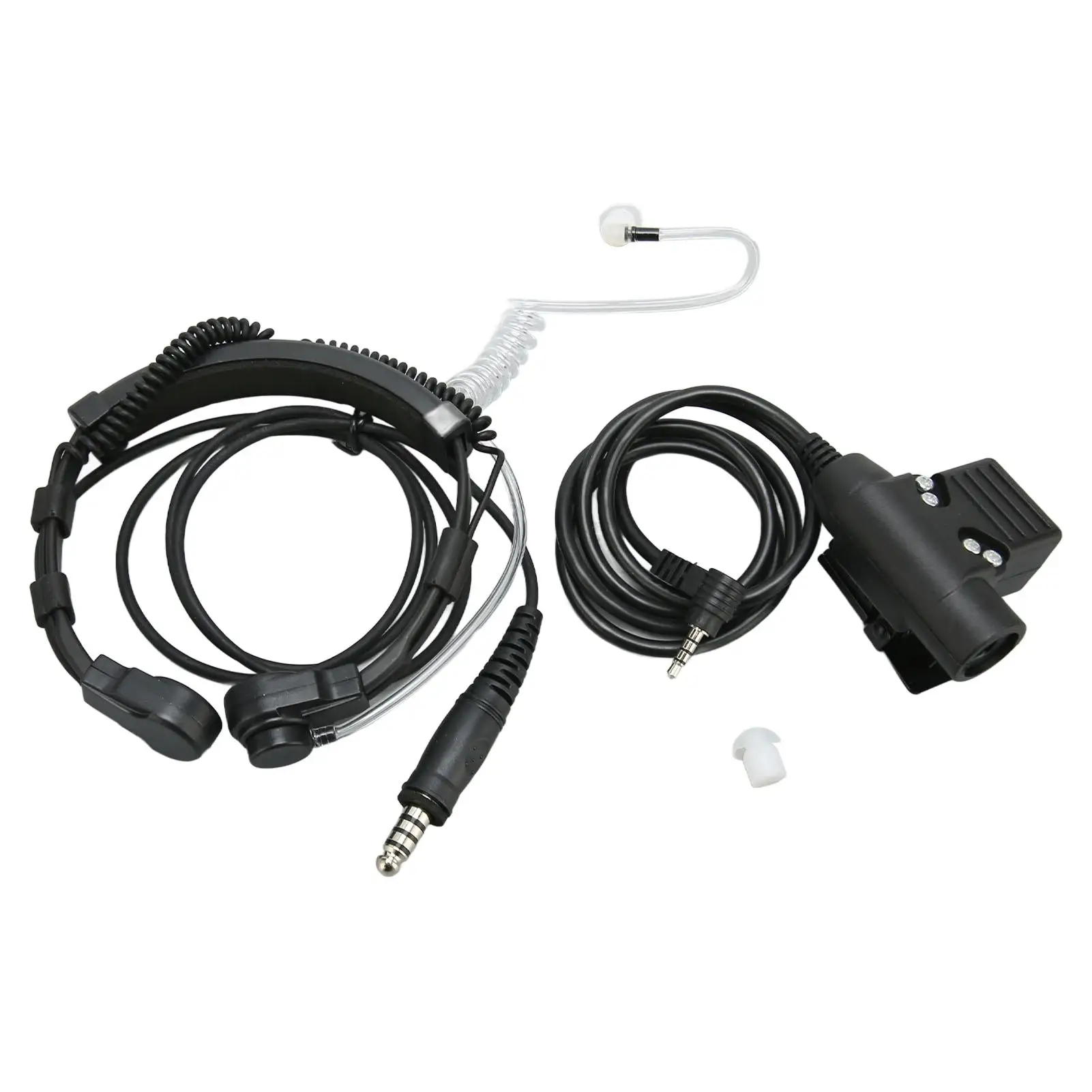 Headset Yaesu-Walkie Talkie com controle PTT e garganta, redução de ruído para VXF 10 20 VX 1R 2R 3R