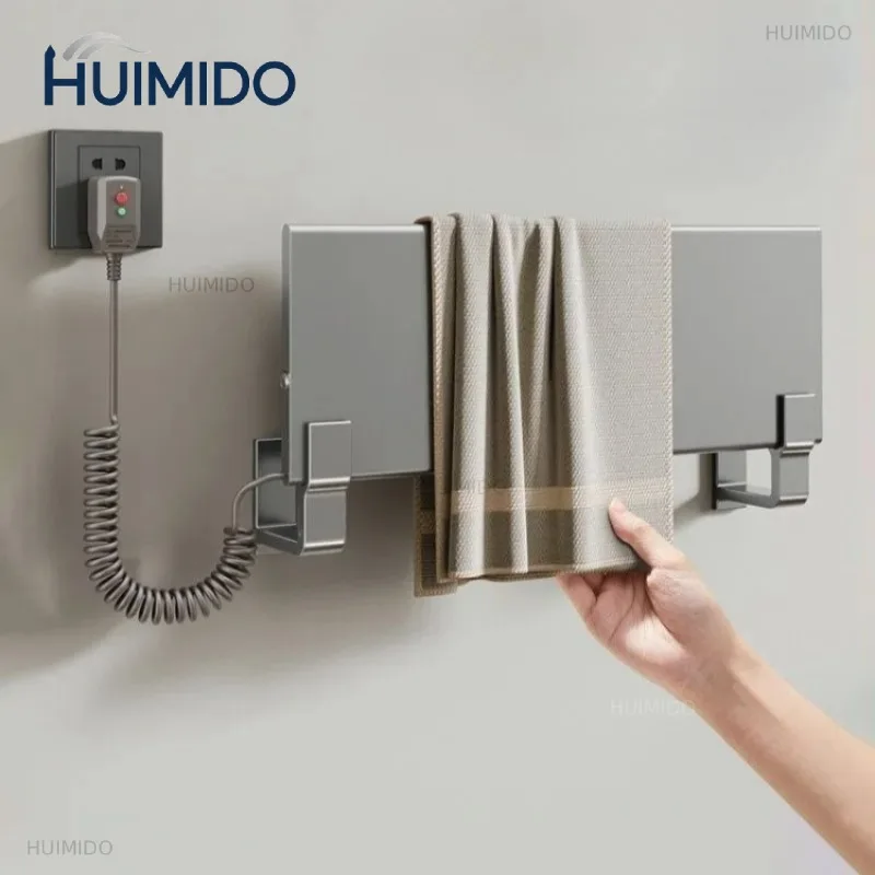 Constant Temperature Electric Towel Rack Practical Wall-mounted Toilet Towel Warmers Kitchen Storage Bathroom Accessories
