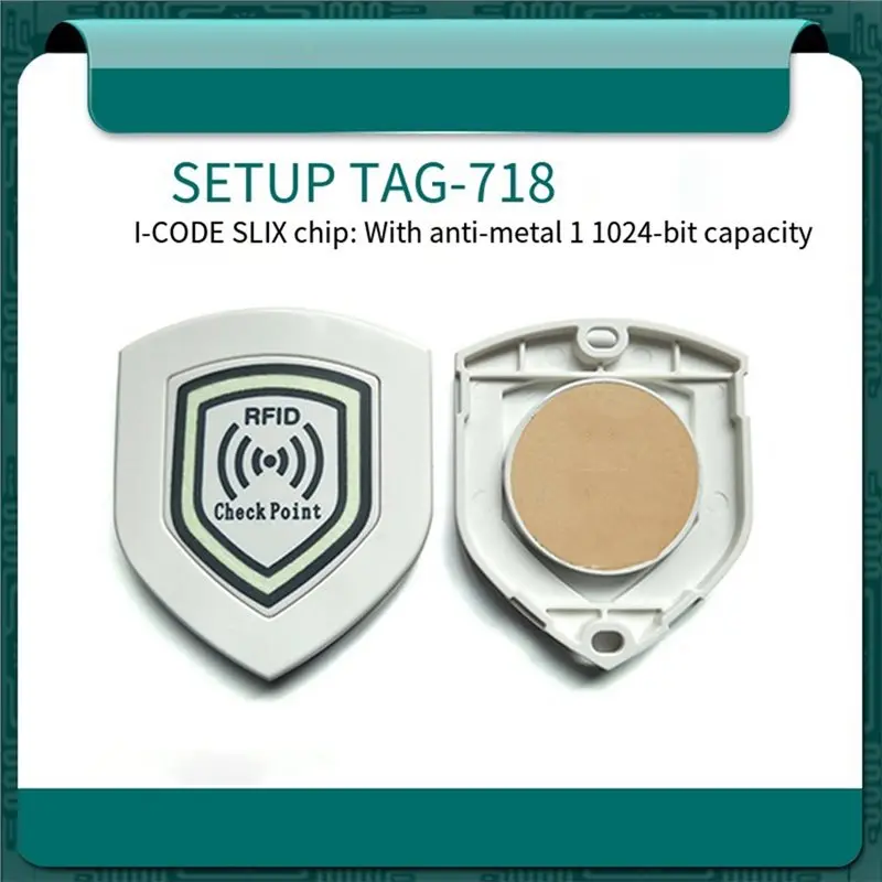 [B24B!】 RFID 1024Bit Shield 13.56Mhz ISO15693 Anti-Metal Patrol Point Card Inspection Tag For Security Applications