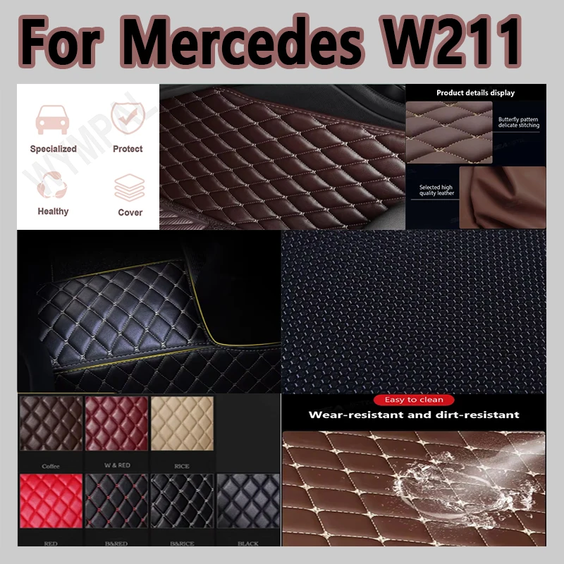 

Luxury Car Floor Mats For Mercedes W211 2005-2009 DropShipping Center Auto Interior Accessories 100% Fit Leather Carpets Rugs