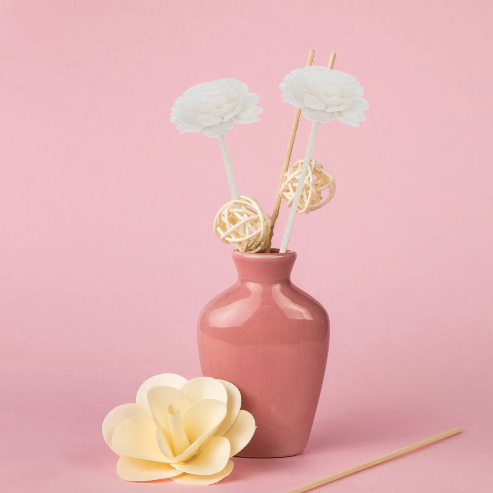 10Pcs Exquisite Floral Diffuser Sticks for Aromatherapy Bottles Fragrance Volatilization Decorative Aroma Wands Home Office