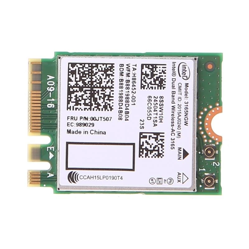 

K0EA 3165NGW NGFF Wireless-AC WiFi Card 2.4 / 802.11ac ax Bluetooth-Compatible Dual Band Wifi Card for