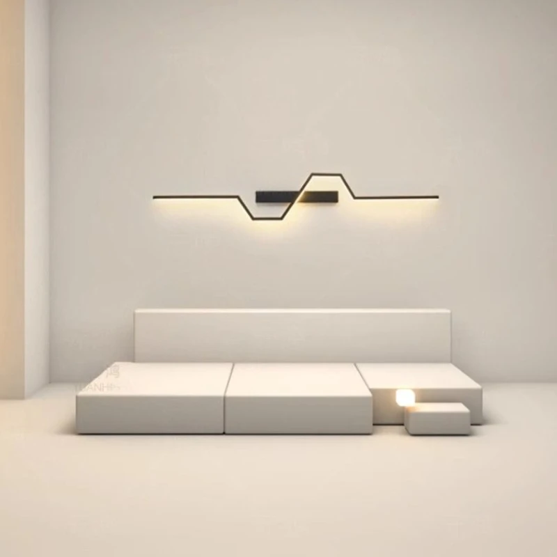 2026 New Modern Minimalist Bedroom Bedside Wall Lamp for Living Room Sofa TV Background Light Bedhead Indoor Lighting Fixtures