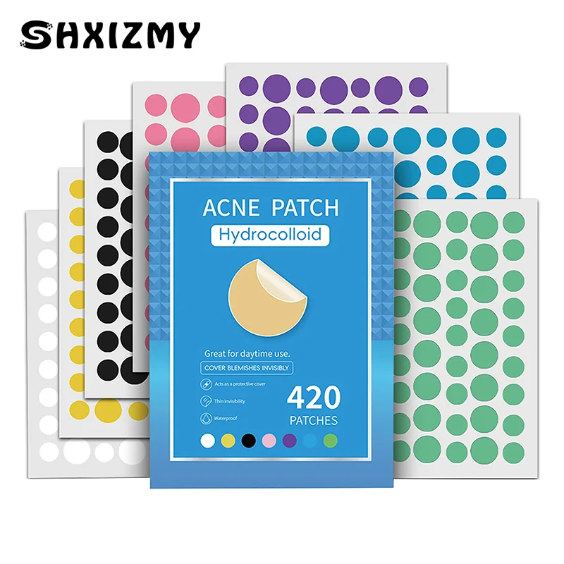 420pcs Pimple Patch Acne Invisible Acne Removal Skin Care Stickers Concealer Face Spot Beauty Makeup Tools