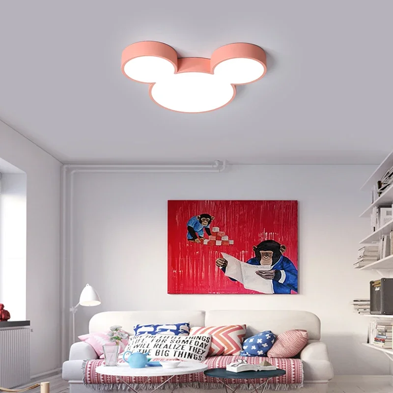 LED Lustre Light Ceiling Lights Colorful Decoration Macaron  Children's Room Modern Chandelie