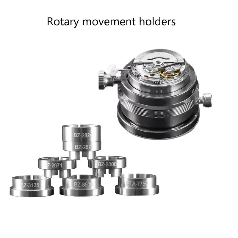 

7 in 1 Steel Watch Movement Holder for 2824/3135/7750/2671/8500/2000/3100 Movement