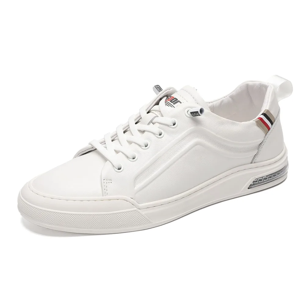 

Men's Genuine Leather Casual Shoes Comfortable Lace-Up Walking Sneakers Breathable Outdoor Skate Shoes 2025 New Fashion Flats