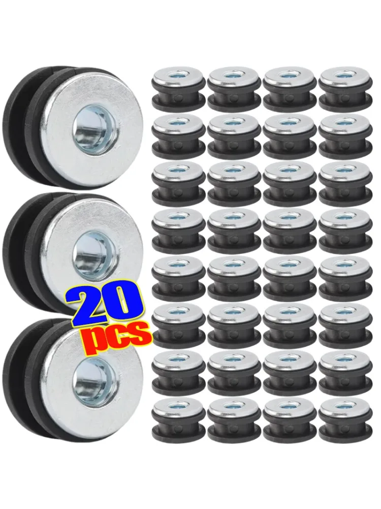 Kit de rondelles en caoutchouc pour moto, rondelles de fixation de carénage, rondelles de coussin, douilles en acier, entretoises pour accessoires Honda Suzuki ATV M6/M10