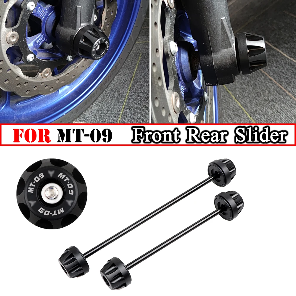 

FOR YAMAHA MT-09 SP MT-09 Tracer 900/GT FZ-09 2014-2020 Motorcycle Wheel Protector Front Rear Axle Fork Crash Slider