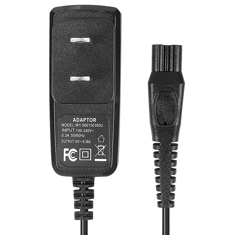 電気シェーバー充電器コードフィリップス対応の-norelco hq8505、norelco 7000、5000、3000シリーズの交換用フィット、米国プラグ