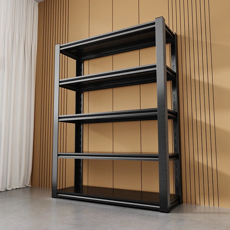 Multi-Layer Steel Storage Rack Home Balcony Commercial Room Stand-alone Shelf Organization Utility Closet Clamp-On Installation
