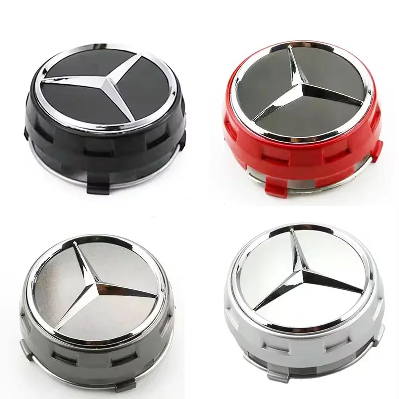 4PCS 75mm NEW Car Wheel Center Hub Caps Cover for Mercedes Benz B/C/E/S Class A Class C200L GLC GLK CLA W166 W163 W221