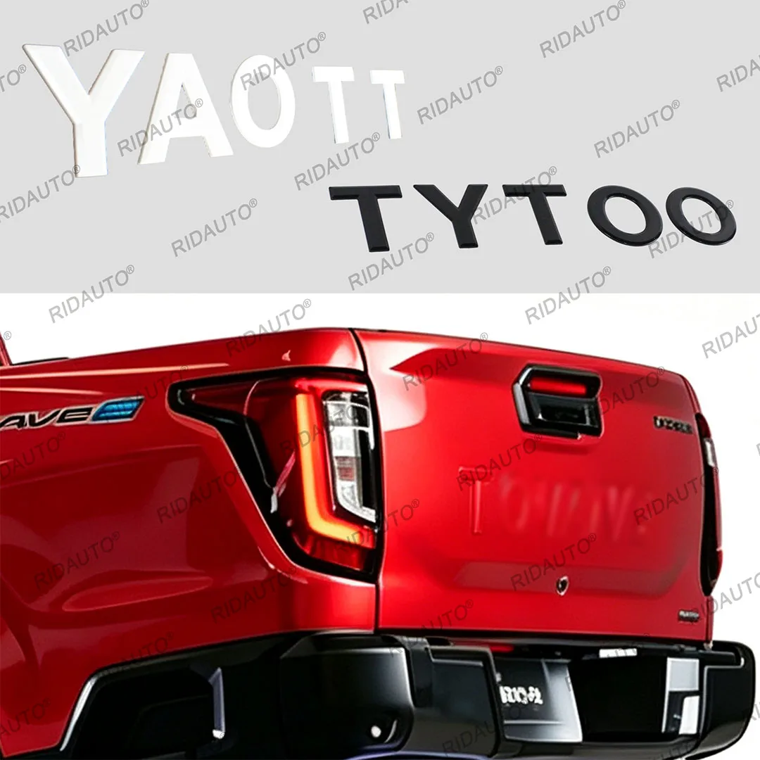 Tailgate Lettering Pickup Stickers Decoration Letter Car Accessories For Hilux Travo 2026 Standard Cab 4TREX Rear Gate 3D Logo view 6