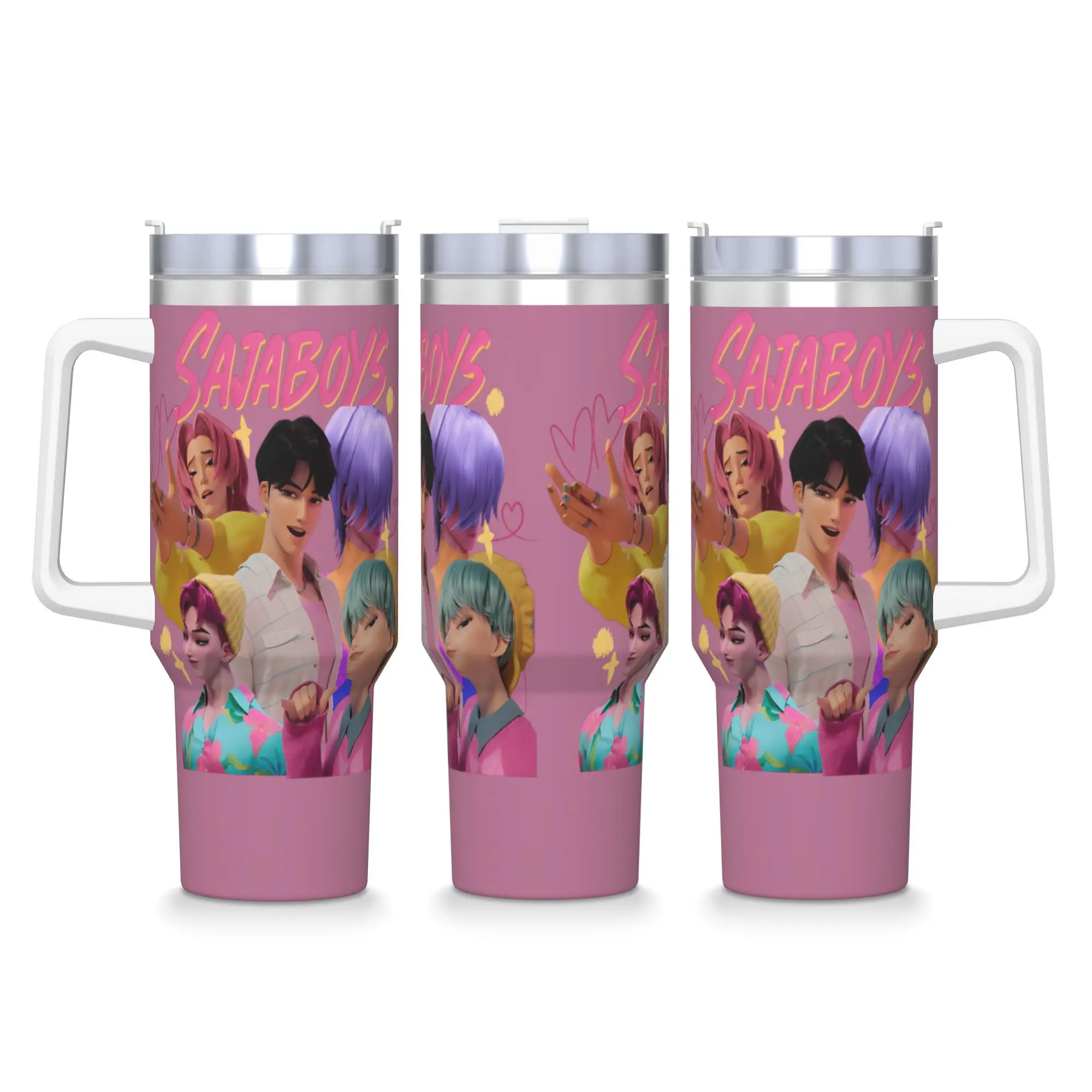 

Saja Boys Saja Hunters Movie Стакан из нержавеющей стали Кружки Чашка Большие термочашки Герметичная бутылка для горячих напитков Чай с молоком и водой