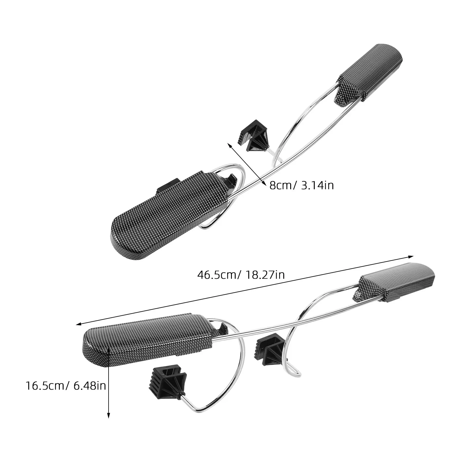 Premium Stainless Steel Car Seat Coat Rack Headrest Mounted Hanging Rod for Business Travel Suits Jackets Shirts Vehicle