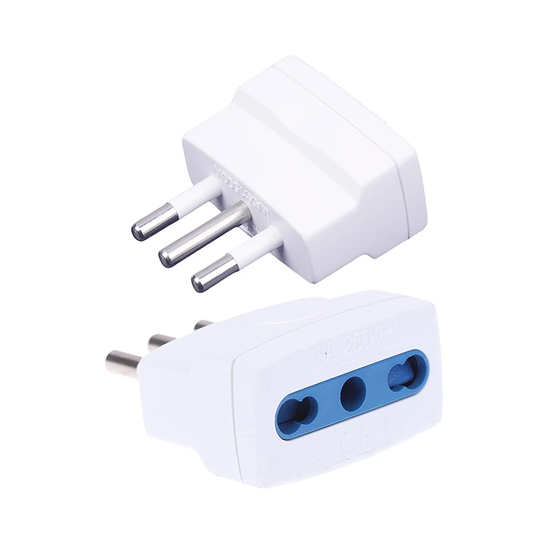 Convertidor de corriente de 10A a 16A, adaptador de viaje de enchufe Universal de 3 pines italiano a italiano para Chile, Uruguay y Italia, 1 Uds.