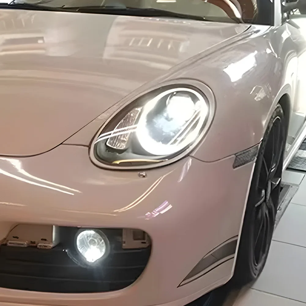 For Porsche Boxster Cayman 987.1 2004-2008 LED Automatic Headlight Assembly Upgrade, High-Quality Projection Lens, Car Tools