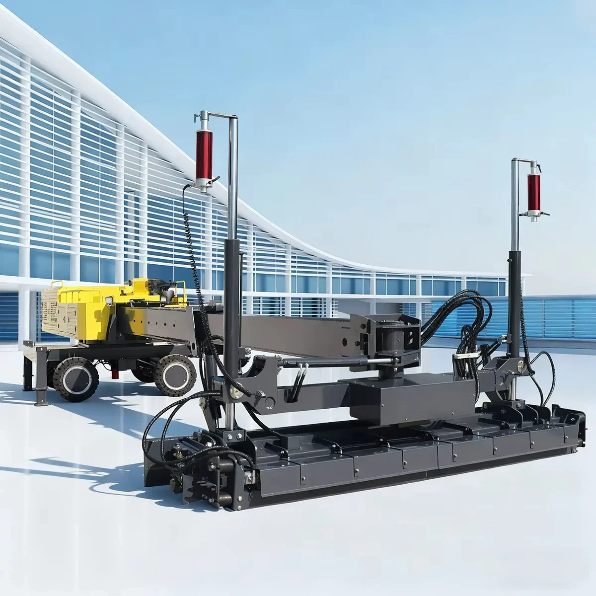 Four-Wheel Self-Leveling Concrete Automatic Concrete Laser Screed Machine for Urface Finishing Work