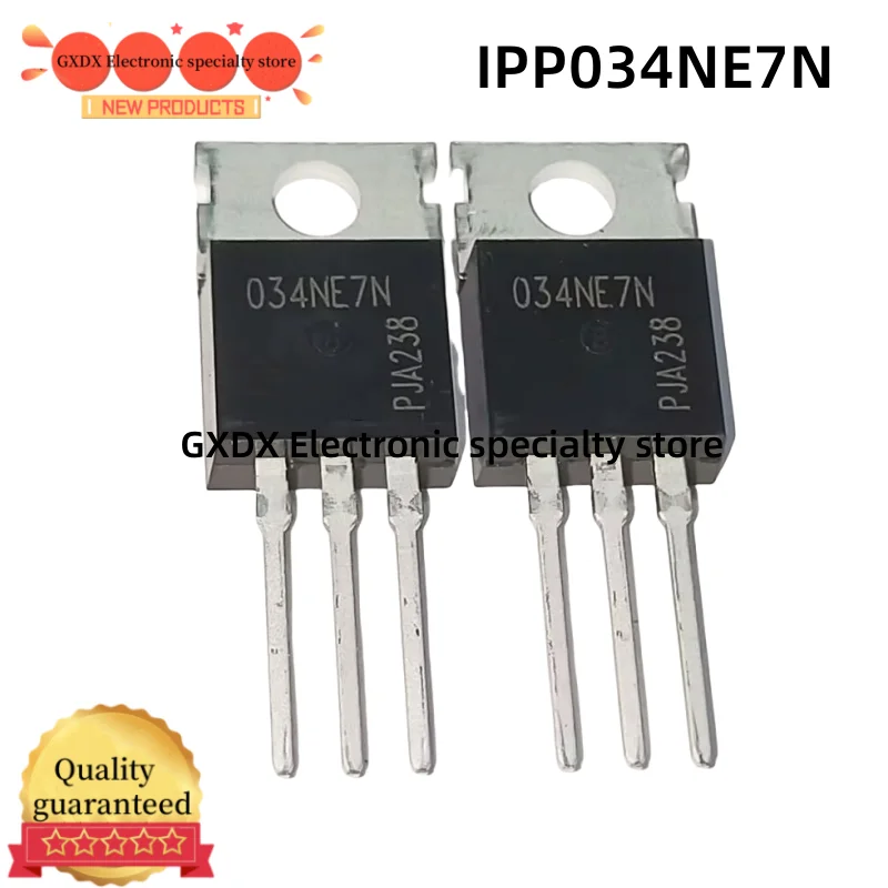 5-10PCS/LOT 100% NEW quality IPP034NE7N 034NE7N TO-220 75V 100A Transistor New In Stock