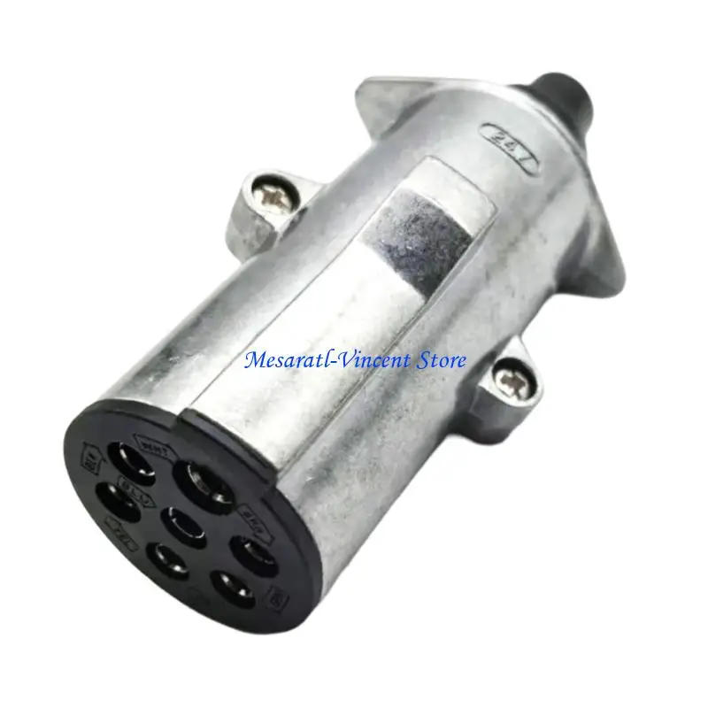 A70F 24V 7 Pin Trailer Power Socket Quick Install Trailer Power Outlet for Automobile