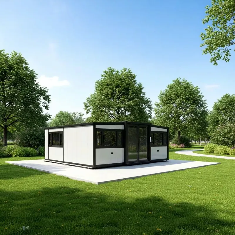 Ready to Ship Prefab Modern Expandable Container Home Two Bedroom Prefabricated Building Foldable House