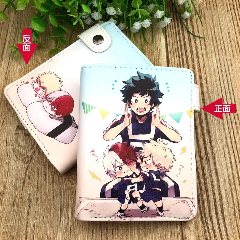 Anime My Hero Academia Midoriya Izuku Herren PU Kurze Geldbörse Niedliche Geldbörse mit Kartenschichten – Detail 10