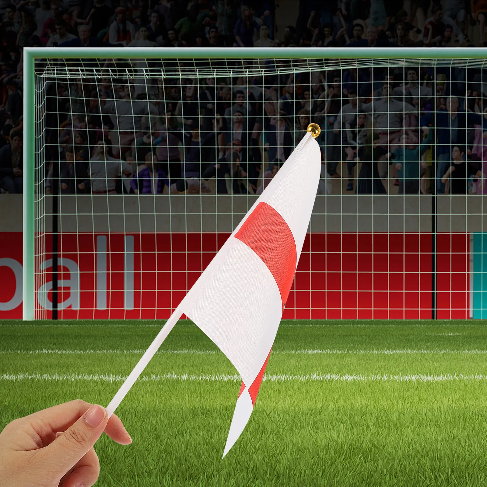 

50Pcs Northern Ireland Hand Waving Flag High-Grade Fabric Patriotic Home Decor for Sports Events Parades Bars Classrooms