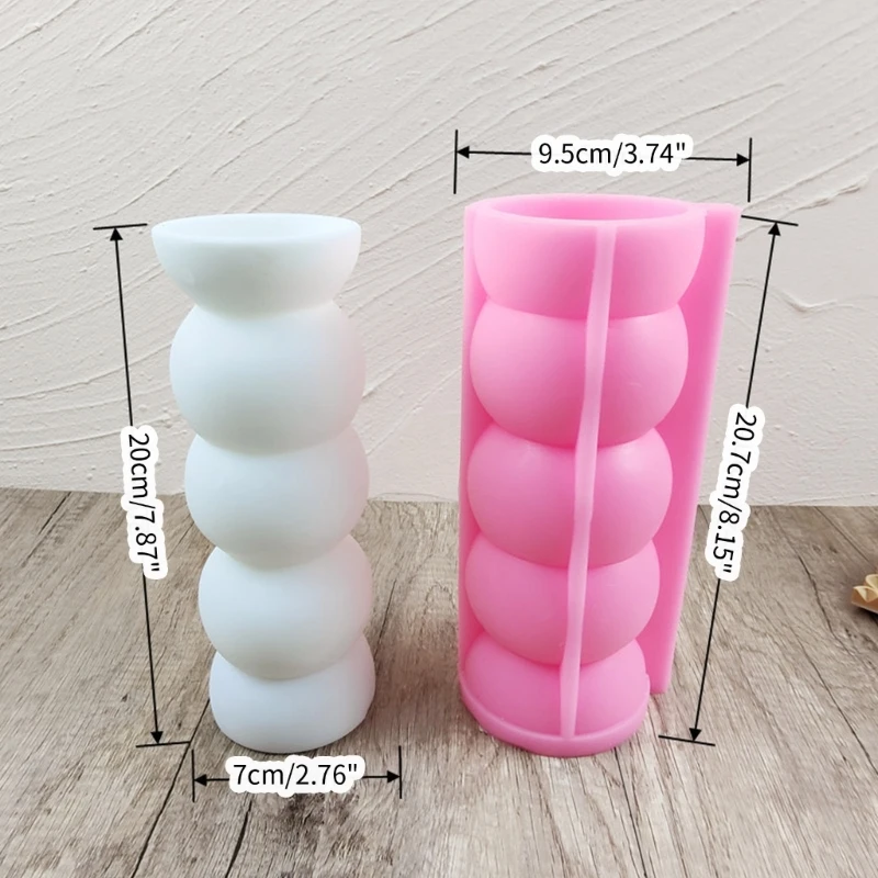 Flexible Silicone Flowerpot Mold Reusable DIY Resin Cement Molds Plaster Vases Moulds Craft Projects for Making Vase 3XUA