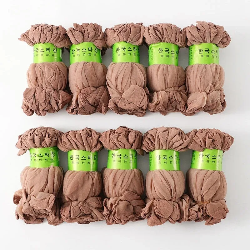 10pairs-50Pairs Transparante Zomer Sokken Ultradunne Vrouwen Nylon Dames Vrouwelijke Korte Enkel Meias Elastische Kristal Lente Zijde sox