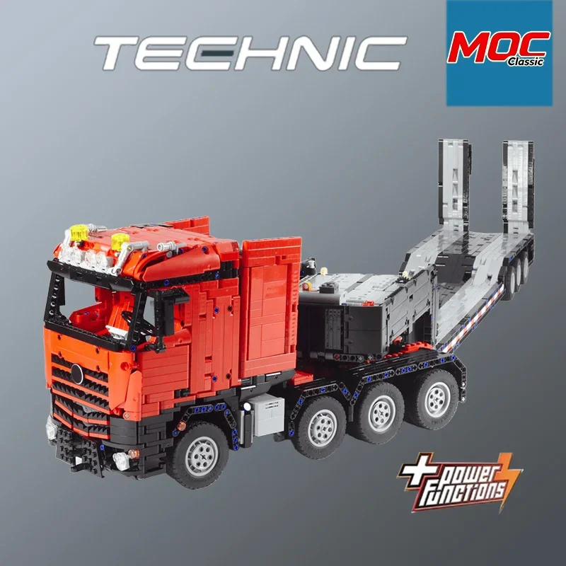 NEW  Design MOC  Arocs SLT-Truck&  Low Loader 2IN1 Technic Model - Trendy Educational Toy Stress-Relief Toy - For Holiday Gifts