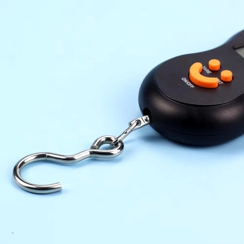 ميزان إلكتروني 50 كجم 10 جرام مقياس معلق LCD المطبخ الرقمي الخلفية أوزان الصيد مقياس الجيب موازين أمتعة السفر #4