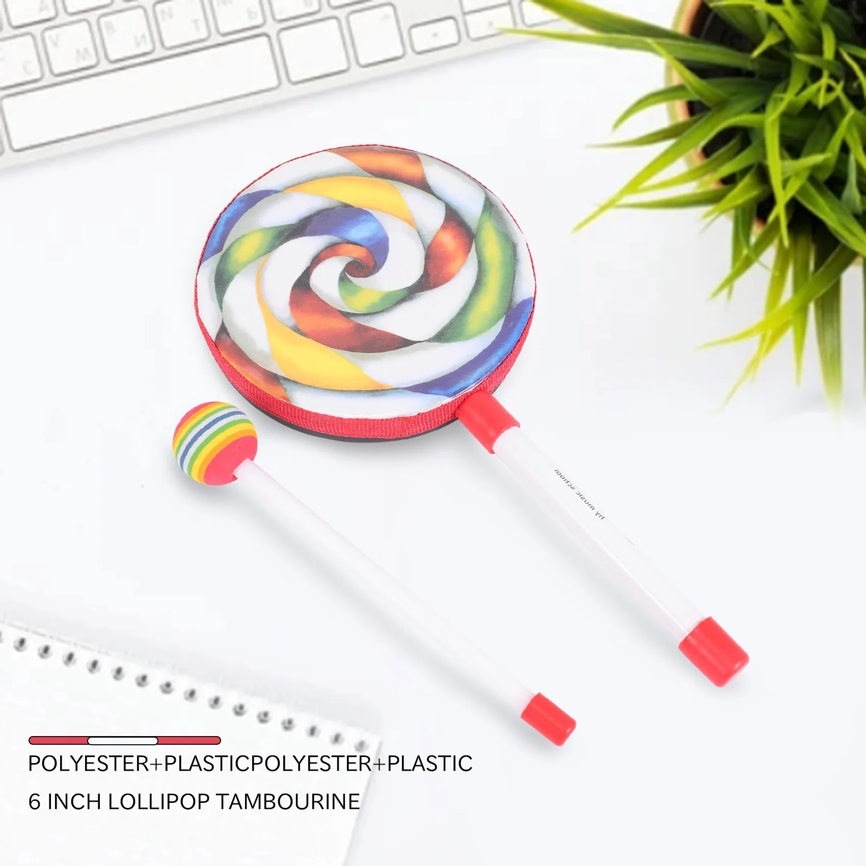 طبلة تامبورين كيدز الإيقاعية، 6 بوصة