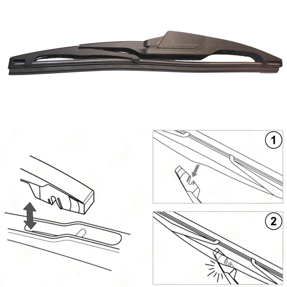 For Citroen Berlingo K9 2018-2021 2019 2020 Wiper Front & Rear Wiper Blades Windshield Windscreen Window Brushes 24
