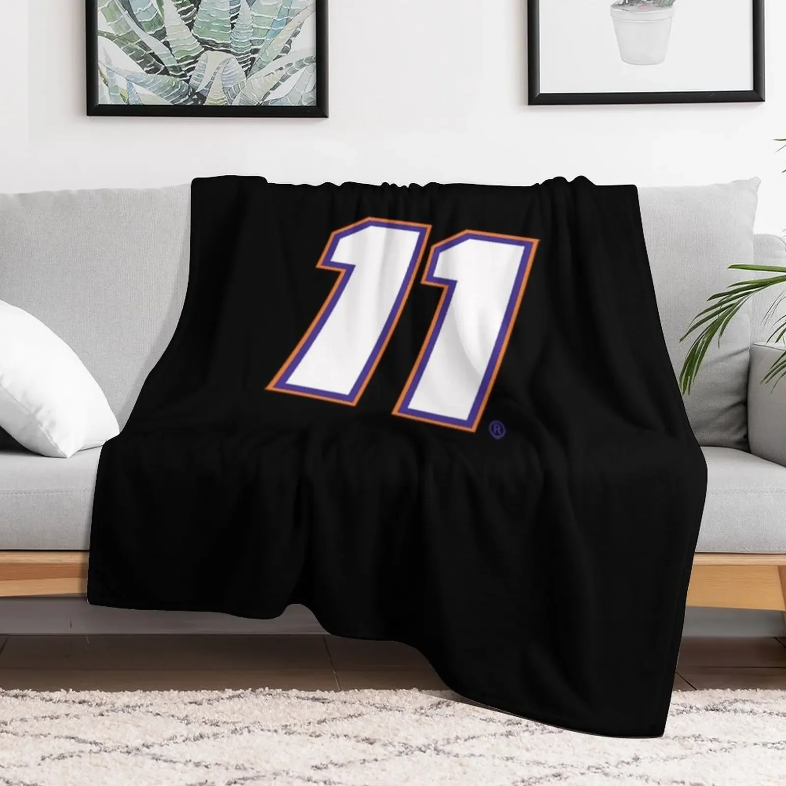 The 11 Denny Hamlin Throw Blanket Bed for sofa Blankets