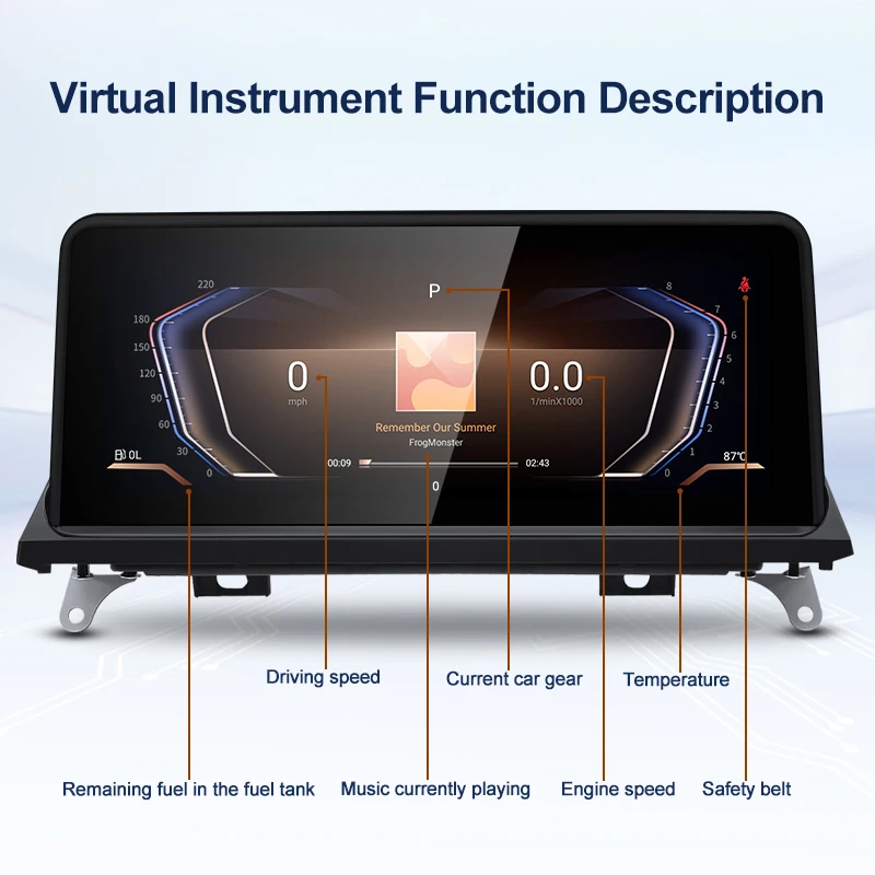 مشغلات وسائط متعددة لفيديو السيارة ، كوالكوم سناب دراجونين 680 ، أندرويد 13 ، بوصة ، مشغل سيارة لاسلكي ، بي إم دبليو X5 E70 X6 E71 #3