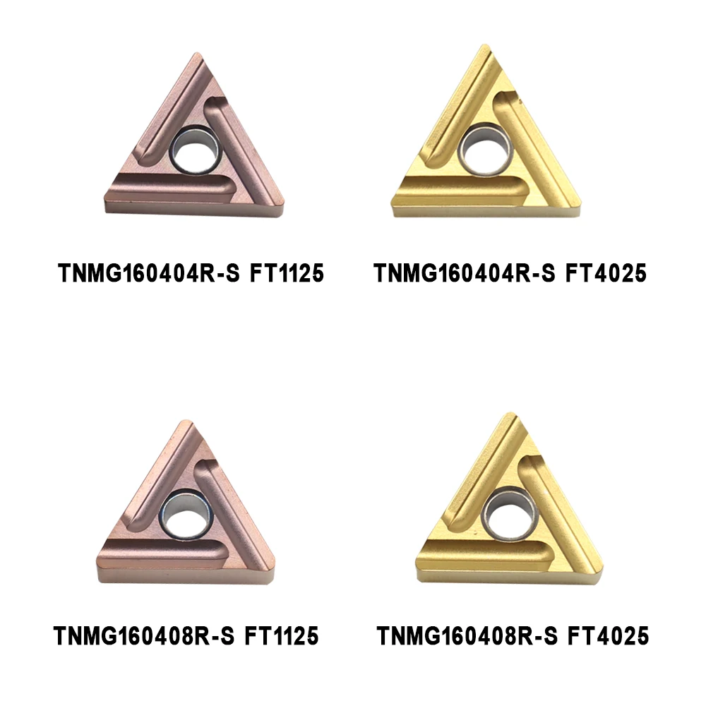 10PCS TNMG160404 TNMG160408 R-S FT1125 FT4025 Carbide Inserts Original TNMG 160404 CNC Mechanical Lathe Cutting Tool Accessories