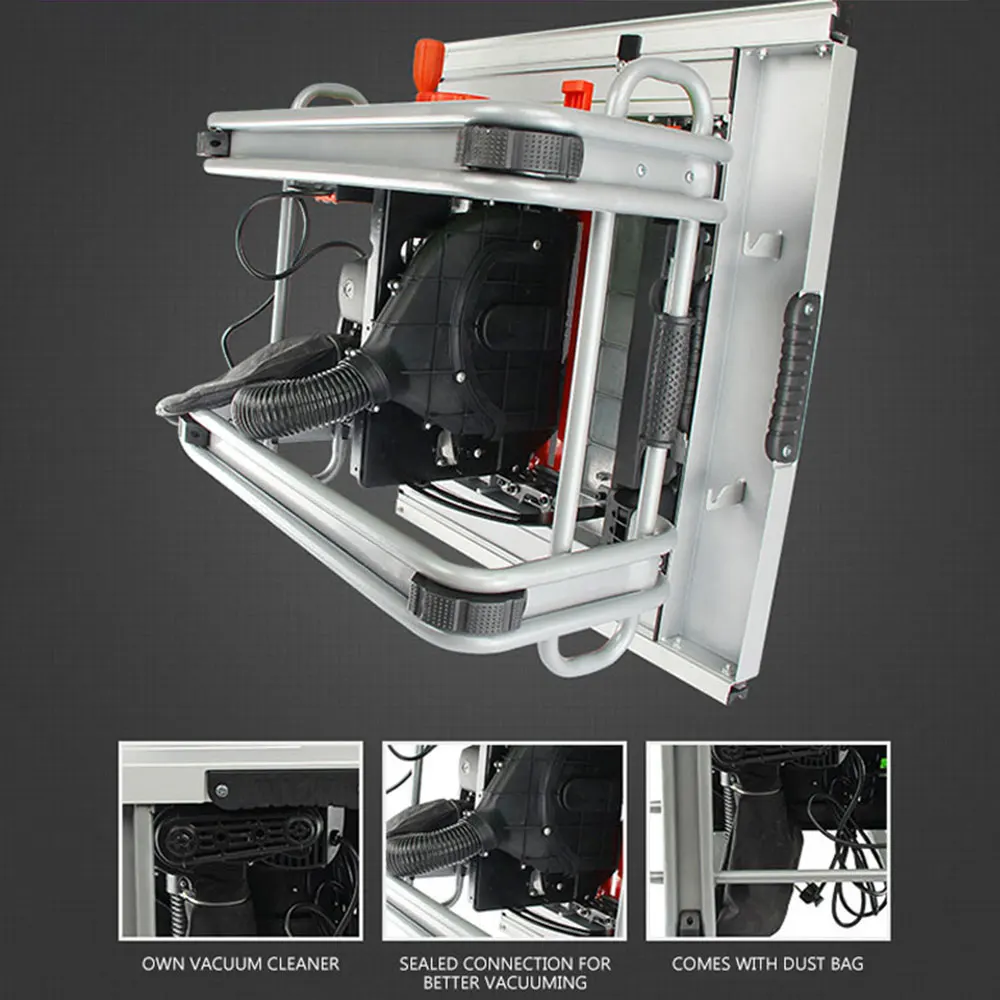 10 Inch Dustless Table Saw Multifunctional Woodworking Sliding Table Saw Electric Circular Saw Cutting Machine  