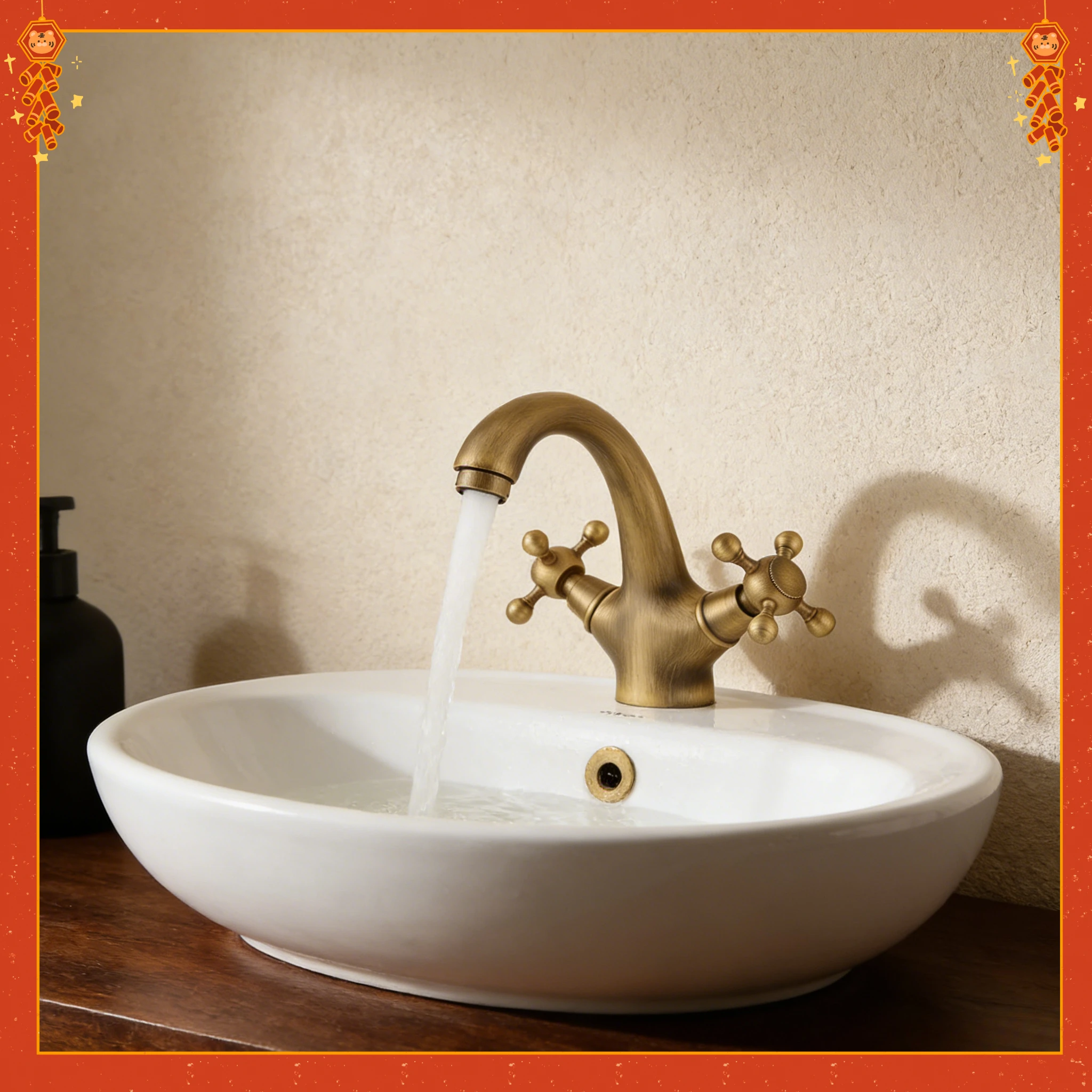 

Новый специальный европейский ретро антикварный латунный смеситель для горячей и холодной воды для раковины в ванной комнате